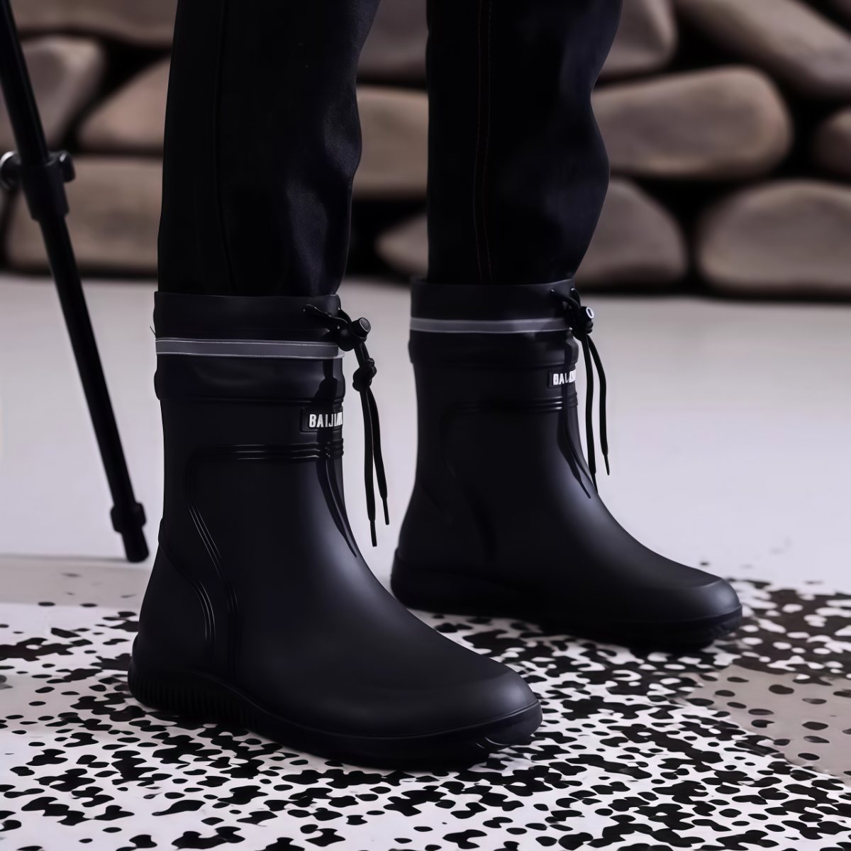 雨鞋男款2026新款防水鞋中筒防滑套鞋雨靴子户外胶鞋男女耐磨轻便