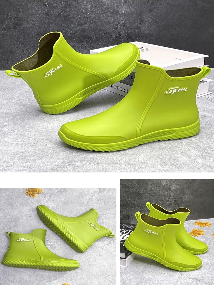 男士雨鞋防滑男款水鞋加绒2026新款钓鱼胶鞋工地赶海短筒防水雨靴 - 详情图