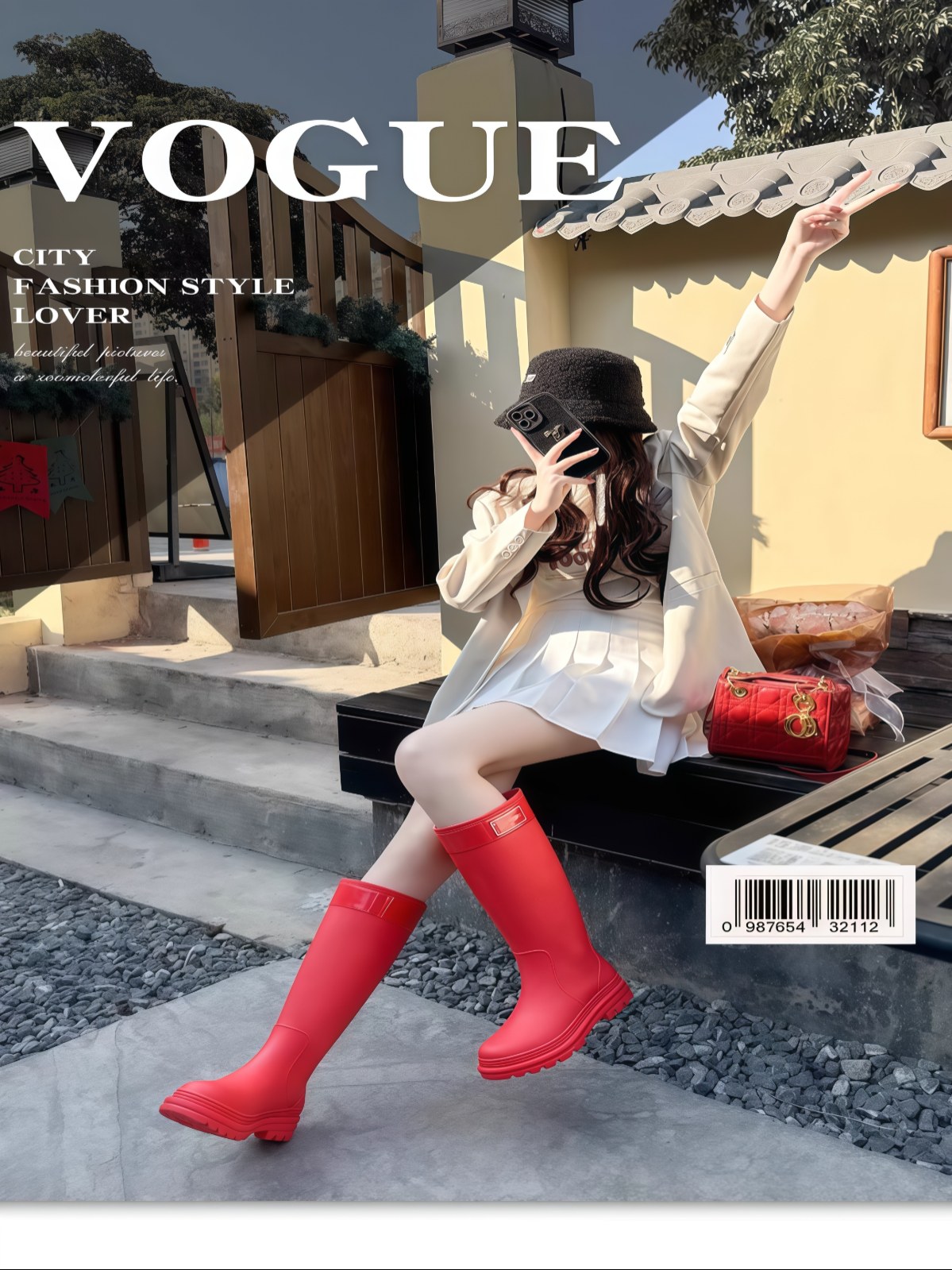 特高筒雨鞋女款成人水鞋防水防滑2026款长筒雨靴时尚外穿露营徒步 - 详情图